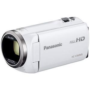 パナソニック HDビデオカメラ V360MS 16GB 高倍率90倍ズーム ホワイト HC-V360...