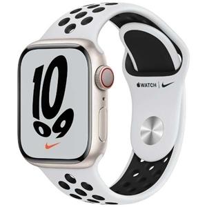 Apple Watch Nike Series 7 GPS+Cellularモデル 41mm MKJ33J/A [ピュアプラチナム/ブラックNikeスポーツバンド]｜らいぶshop