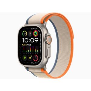 「訳あり品-外装箱傷あり」新品 Apple Watch Ultra 2 GPS+Cellularモデル 49mm MRF23J/A [オレンジ/ベージュトレイルループ M/L]