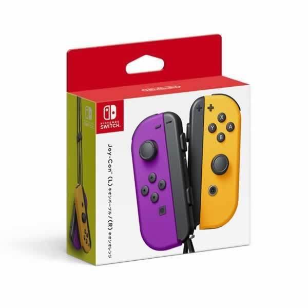 任天堂 Joy-Con (L) ネオンパープル/(R) ネオンオレンジ HAC-A-JAQAA Ni...