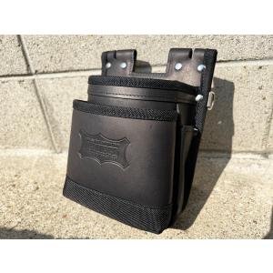 KNICKS ニックス KB-301DDSP 腰袋3段総グローブ革フチ/総