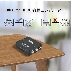 RCA to HDMI変換コンバーター 3色ケ...の詳細画像5