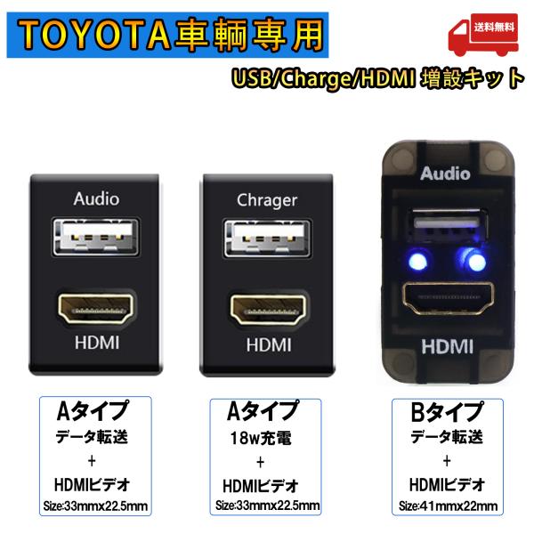 オーディオ中継用USBポート USB HDMI入力ポート スマホ オーディオ スズキ ダイハツ Ａタ...