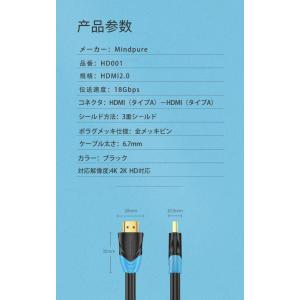 Mindpure HDMI ケーブル 3D 4...の詳細画像5