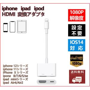 Apple Lightning Digital AVアダプタ iPhone HDMI 変換アダプタ