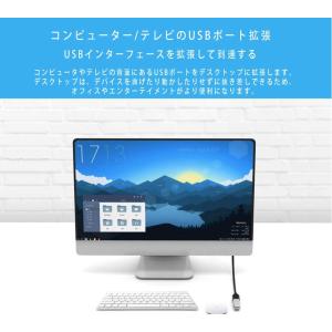 USB2.0 延長ケーブル USB延長コネクタ...の詳細画像1