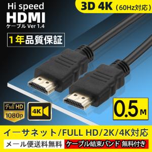 HDMI ケーブル　ハイスピード 高耐久 イーサネット 4K 3D オーディオリターン PS5 PS4 3 Xbox  Nintendo Switchなど適用  50cm 80cm (0.5M 0.8m)｜light-pc