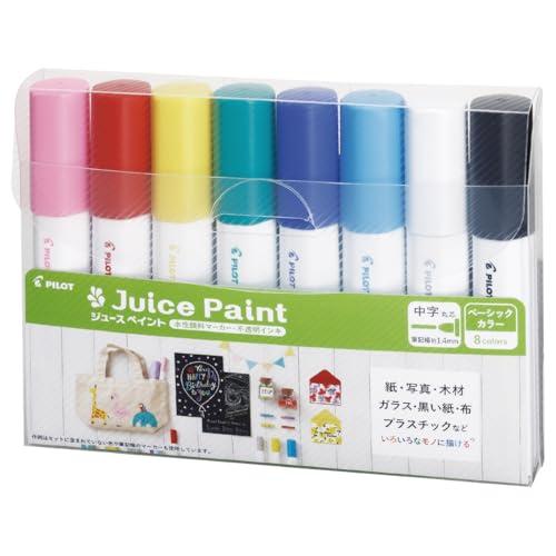 Pilot ジュース ペイント 中字 ８色セット SJP-160MN-8C