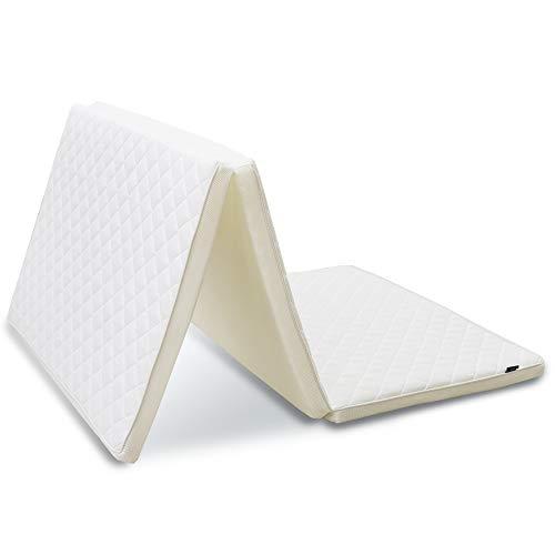 アイリスオーヤマ エアリーマットレス プラス ハードタイプ 三つ折り 高反発 かため 厚さ5cm 抗...