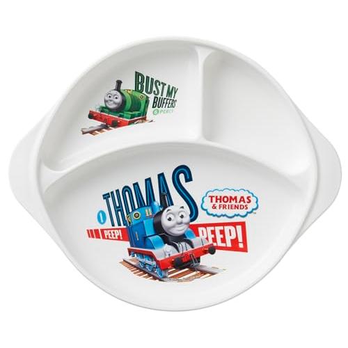 OSK(オーエスケー) 仕切り付皿 きかんしゃトーマス ランチ皿 持ち手付 日本製 食洗機 電子レン...