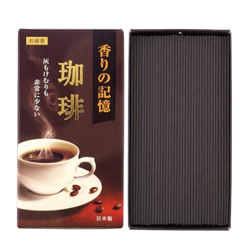 カメヤマ 孔官堂のお線香 香りの記憶 珈琲 バラ詰 約100g 煙＆灰少ない