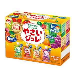 森永 フルーツでおいしいやさいジュレ 70g×6個パック [ 1歳頃から 4種 アソート 詰め合わせ ]