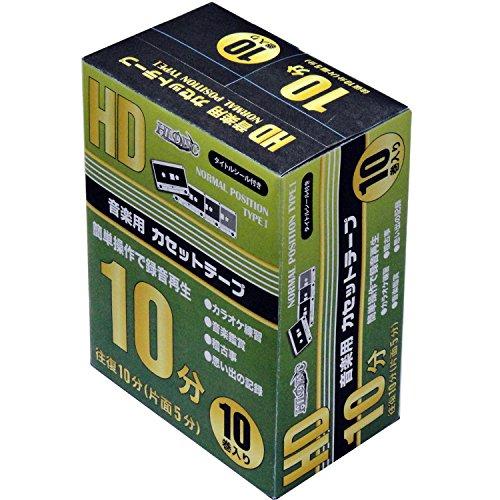 磁気研究所 カセットテープ 10分(片面5分) 10本パック