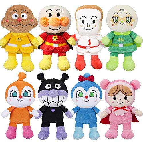 アンパンマン プリちぃビーンズS Plus 8体 ぬいぐるみ セット アンパンマン しょくぱんまん ...