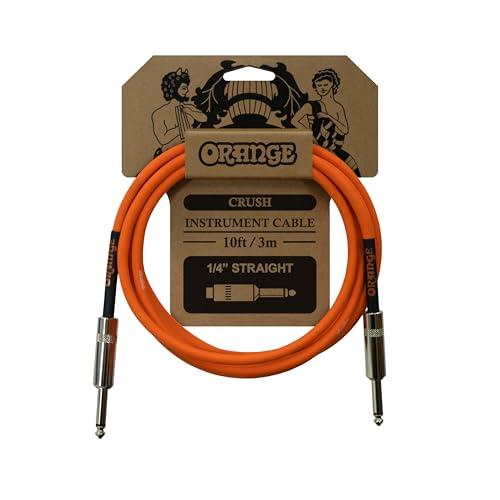 ORANGE CRUSH Instrument Cable 10ft 3m 1/4 Straight...