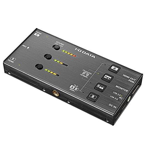 アイ・オー・データ I-O DATA デュアルHDMIキャプチャー PC用 配信 HDMI映像切り替...