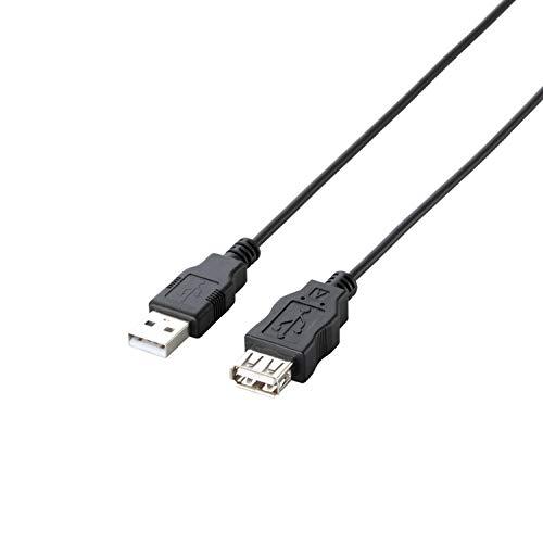エレコム RoHS指令準拠&amp;環境配慮パッケージ エコUSB延長ケーブル USB2.0 Aオス-Aメス...