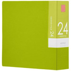 バッファロー BUFFALO CD&DVDファイルケース ブックタイプ 24枚収納 グリーン BSCD01F24GR