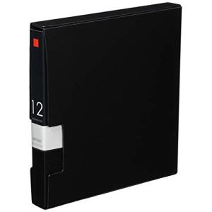 バッファロー BUFFALO CD&DVDファイルケース ブックタイプ 12枚収納 ブラック BSCD01F12BK