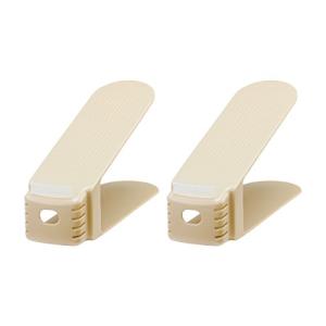 ライクイット (like-it) 靴 収納 省スペース 収納量2倍くつホルダー スリム 2P 約幅8x奥26x高13.5cm ベージュ 日本製