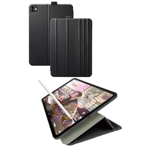 エレコム ipad pro 11インチ (M4) 2024年モデル ケース 7段階の角度調整可能 ペ...