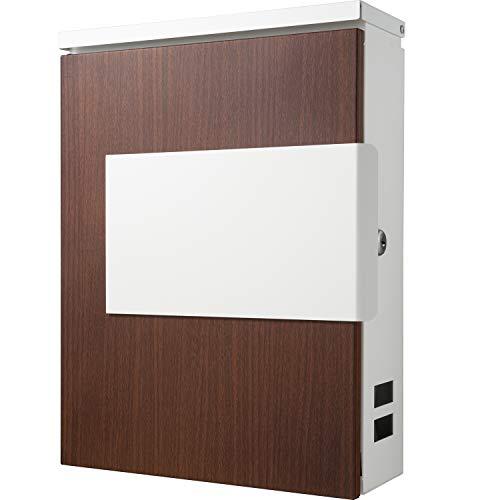 カバポスト 郵便ポスト ポスト郵便受け 壁掛け 大型 鍵付き レターパック対応 高耐久 左開
