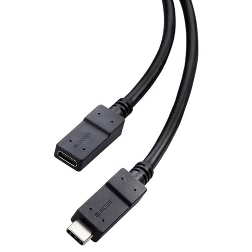エレコム USB Type C 延長ケーブル 0.5m USB3.2(Gen1) 5Gbps PD ...