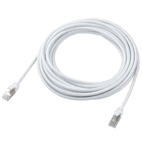 エレコム LANケーブル CAT8 7m 40Gbps 爪折れ防止 メッシュケーブル ホワイト EC...