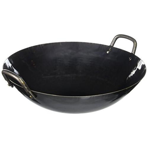 山田工業所 山田 鉄 打出 中華両手鍋 30cm(板厚1.2mm)