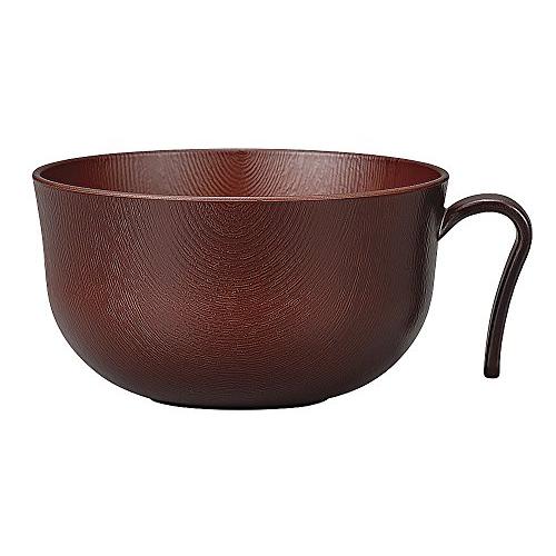 宮本産業 お椀 ウッディ 持手付 汁椀 ローズ 小 320ml
