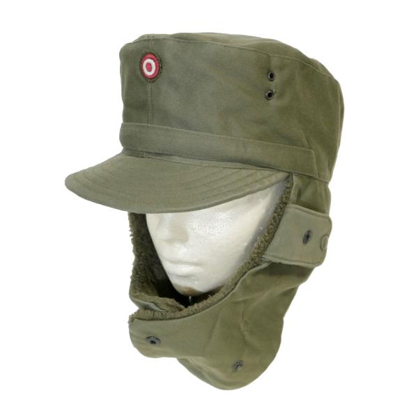 オーストリア軍 ウィンターキャップ OD 耳当て付き 中古上