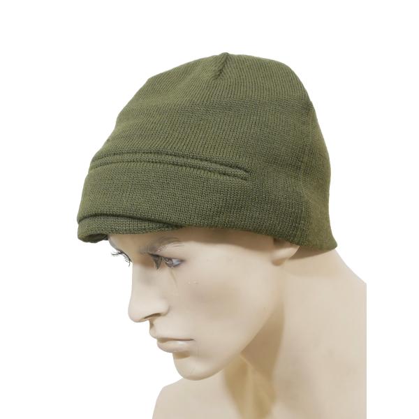 イタリア軍 ウール ニットキャップ ジープキャップ OD 新品デッドストック