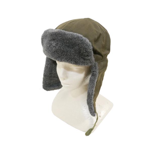 チェコスロバキア軍 85年 ウシャンカ ボアキャップ OD 50cm 画像現品