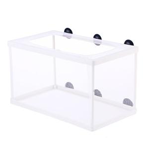 POPETPOP 魚の繁殖 水槽内の隔離箱 魚繁殖用タンク アクアリウム用品 魚孵化用ネット 稚魚の保護 育成用 取り付け簡単 強力吸盤 超大空間