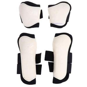 Dongyue 2ペア PU 馬レッグブーツ 馬ケアブーツ 乗馬用品 前脚と後脚のサポートレギンス 馬用プロテクター