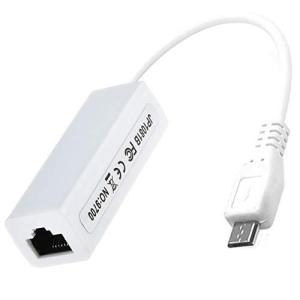マイクロMicroから有線LAN Ethernet 変換アダプタ Micro USB(オス) ? L...