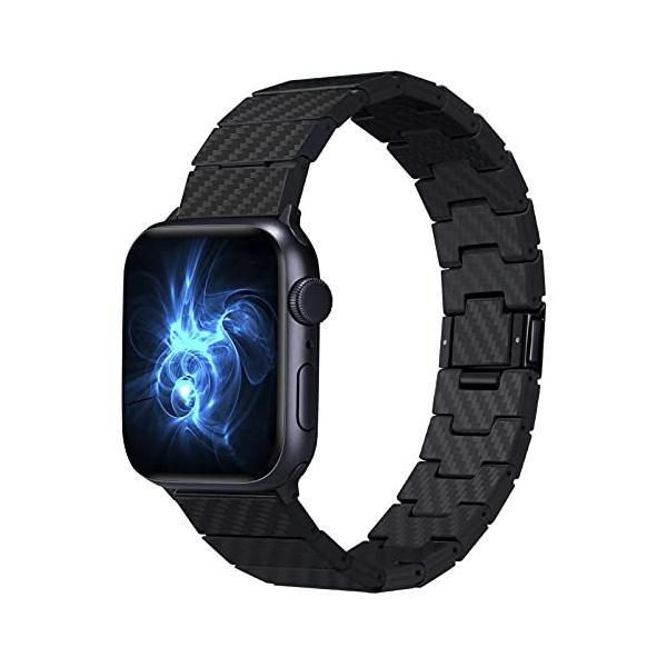 「PITAKA」カーボン製 Watch Band モダン Apple Watch 対応 バンド Se...