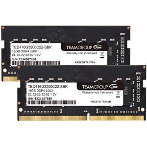 Team ノートPC用メモリ SO-DIMM DDR4 3200MHz PC4-25600 16GB...