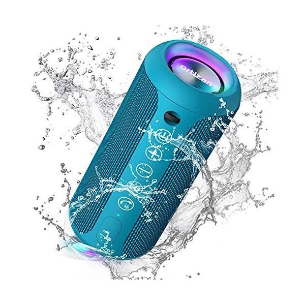 Ortizan Bluetooth スピーカー 防水IPX7 ワイヤレススピーカー お風呂適用 LE...