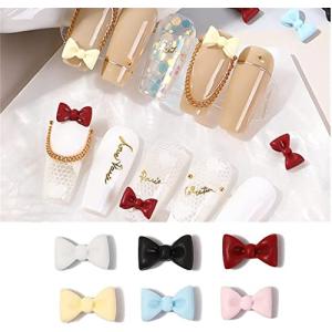DUOLEIMI ネイルパーツ リボン 立体 蝶結び ネイルデコパーツ パール ビーズ 大きめ 蝶結び 熊 ハート ローズ ネ
