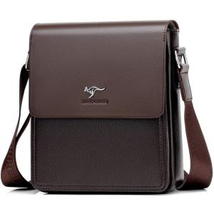 [Whatna] フラップ ショルダーバッグ メンズ パスワードロックボタング付 9.7インチIPA...
