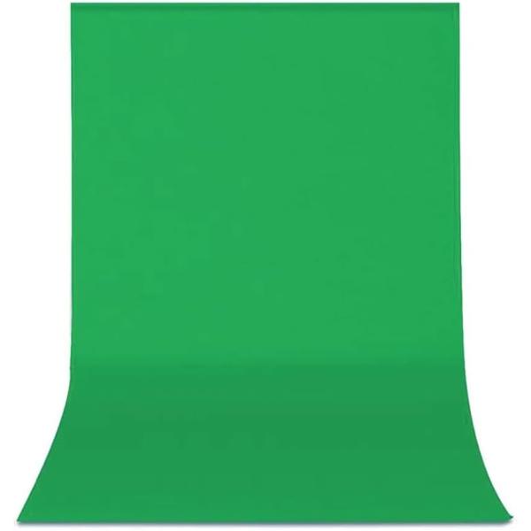 Hemmotop 背景布 緑 グリーンバック 1.8m x 2.8m 布バック 無地 クロマキー 写...