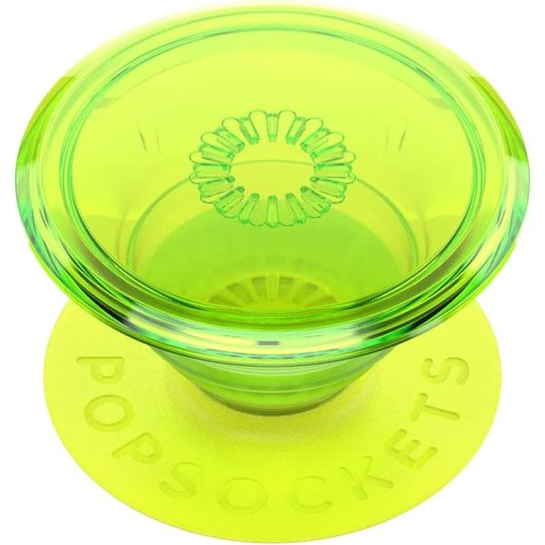 PopSockets ポップグリップ Neon Glow Blazing Lime(ネオン グロウ ...