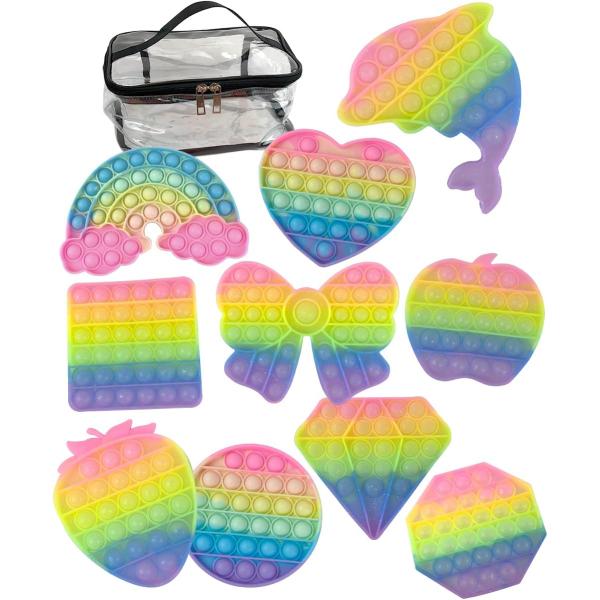 プッシュポップ バラエティー 10個セット スクイーズ ふわハニー ジャンボスクイーズ ビッグスクイ...