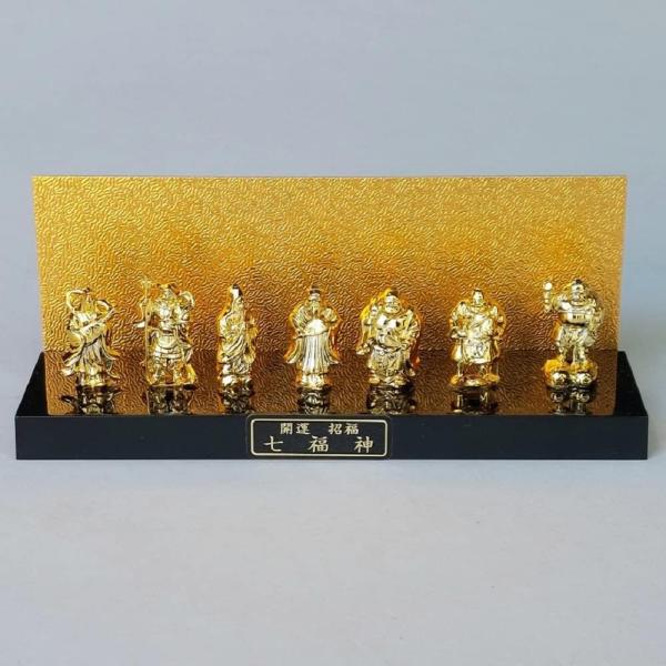 開運七福神置物 弁財天、毘沙門天、福禄寿、寿老人、布袋、恵比寿天、大黒天 セット