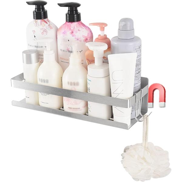 バスルーム ラック 浴室用ラック マグネット お風呂の壁に ステンレス シャワーラック 水切り 風呂...