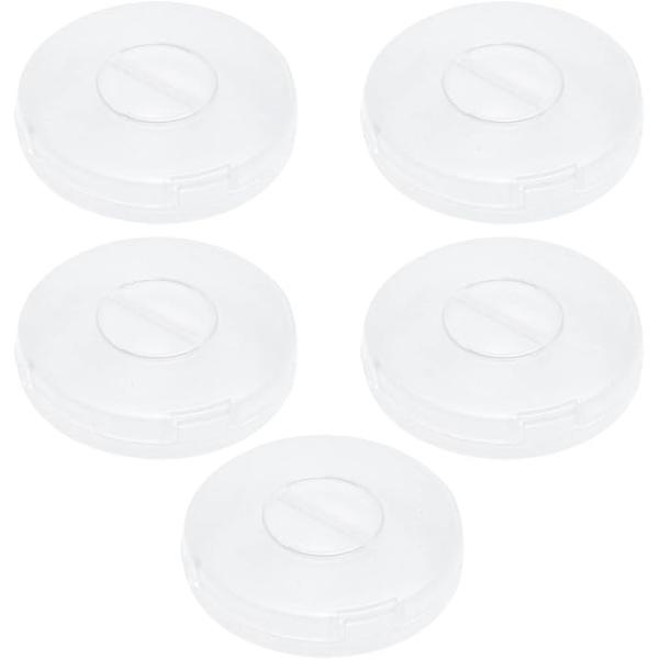 Coollooda コード 巻き取り ケーブルまきとり 5個セット ケーブル収納ケース 透明 丸型 ...