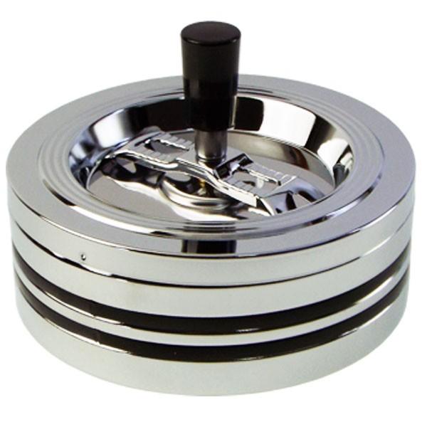 クロームライン 回転灰皿 大