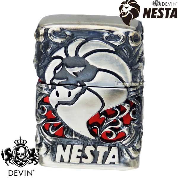 DEVIN NESTA デヴィン ネスタ オイルライター メタルジャケット C レッドクリア 塗装&amp;...