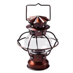 キャンドルランタン ブリキ 丸（ブロンズ） キャンドルホルダー